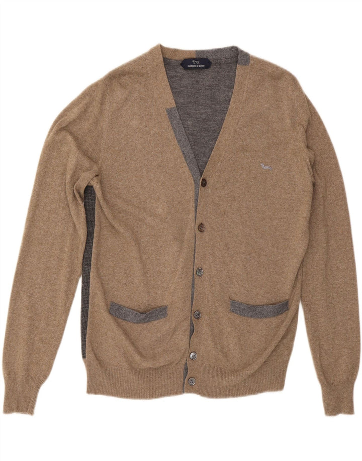 HARMONT & BLAINE cardigan sweater til kvinder UK 10 Lille brun farveblok