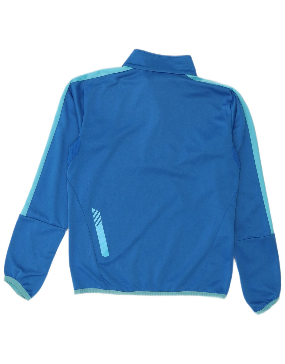 Puma Herre Zip Neck Pullover Træningsdragt Top Lille Blå Colourblock Polyester
