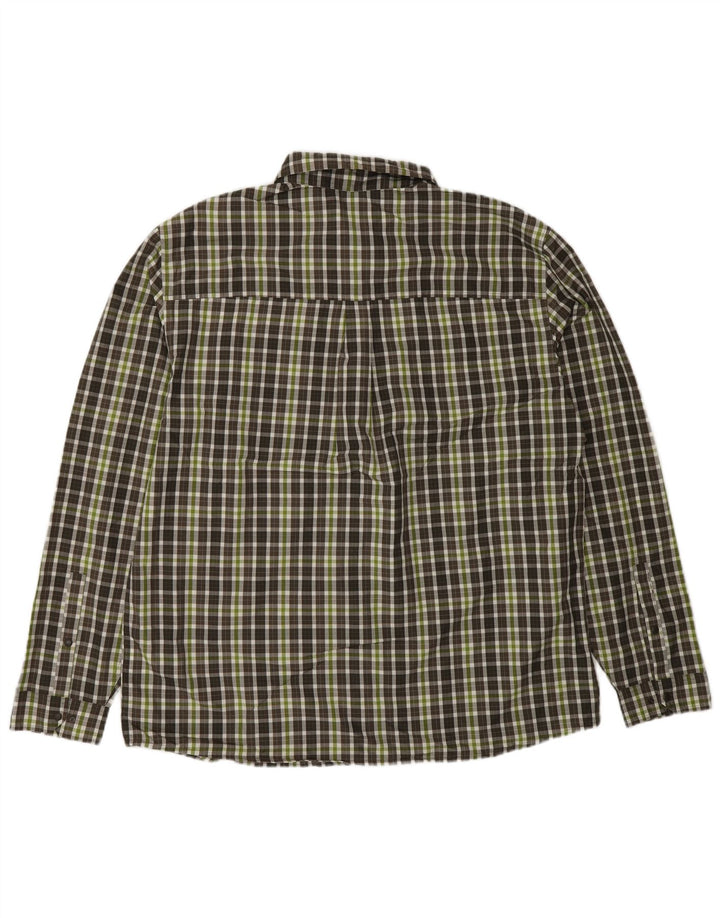 Rohan herreskjorte stor grøn ternet polyester