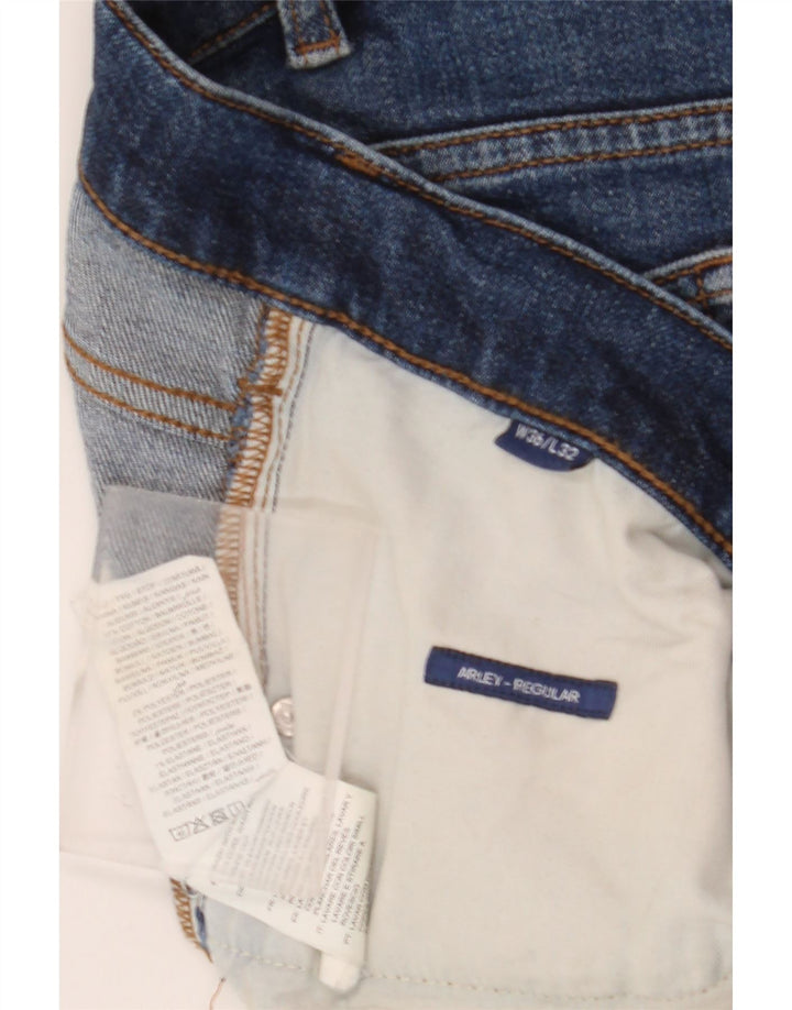 Gant Herre Regular Straight Jeans W36 L32 Blå Bomuld
