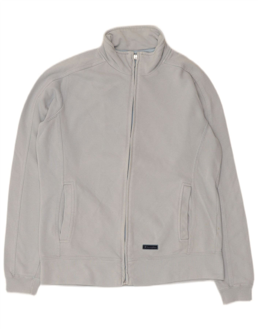 Champion Dame træningsdragt Topjakke UK 10 Small Blue Cotton
