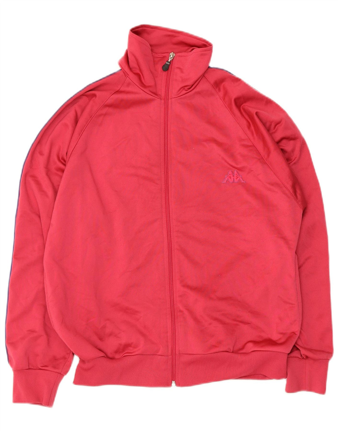 Kappa Womens Grafisk Oversized træningsdragt Topjakke UK 6 XS Rød Colourblock