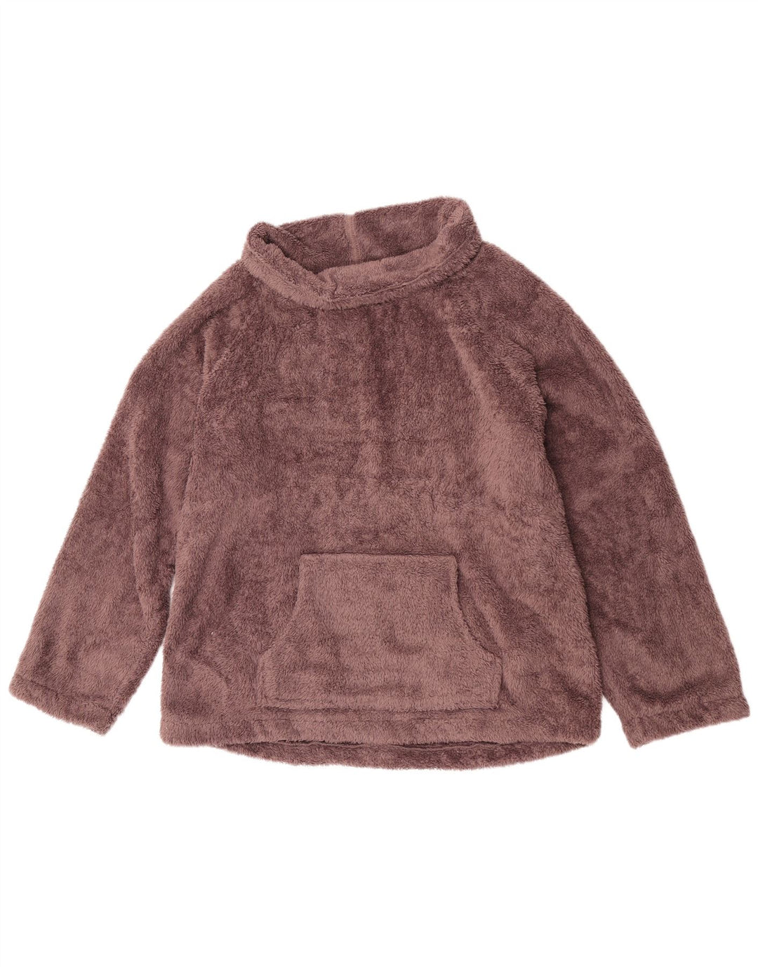Marks & Spencer Dame Roll Neck Fleece Jumper UK 16/18 Stor Brun