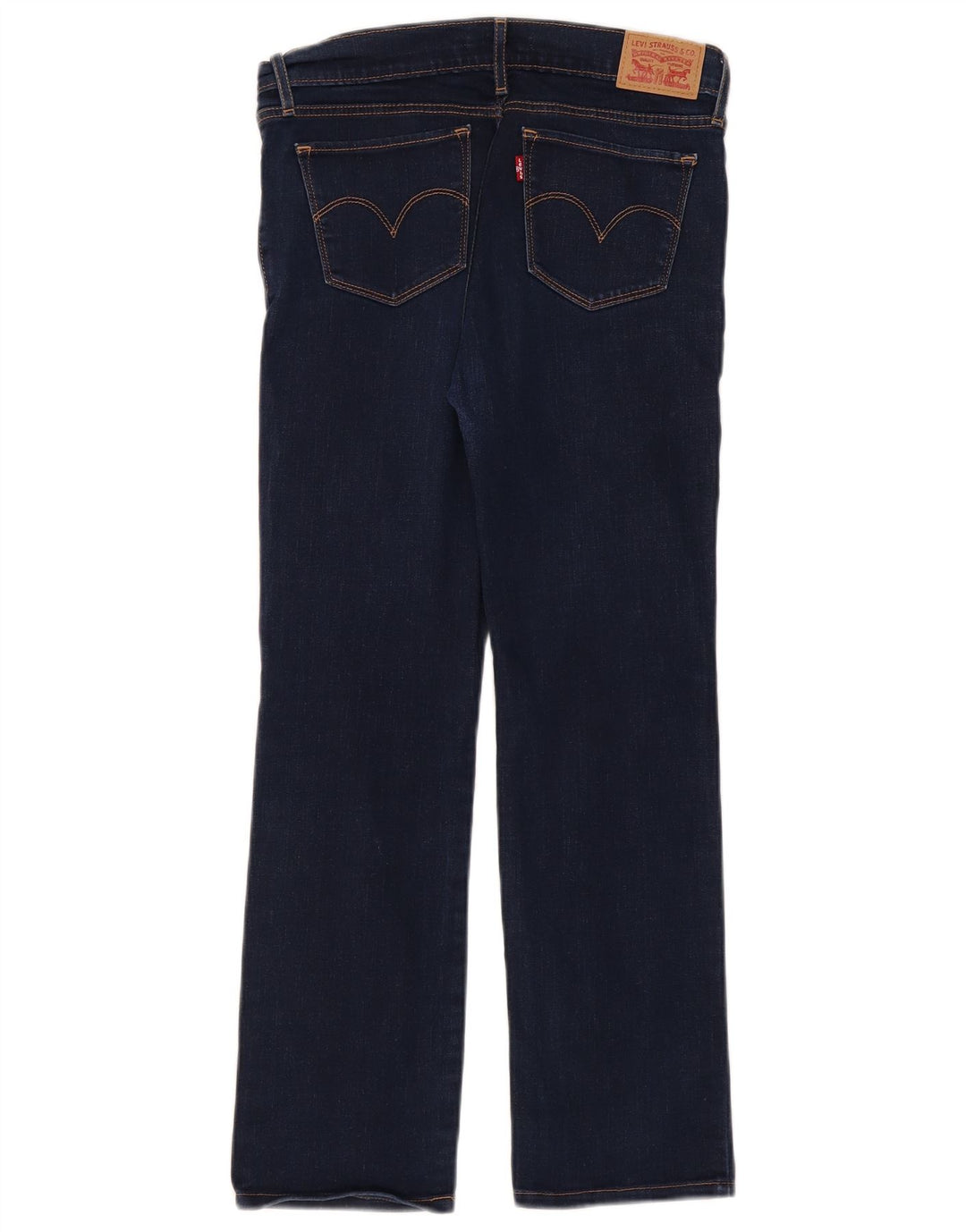 Levi's Dame 714 Straight Jeans W28 L27 Blå Bomuld