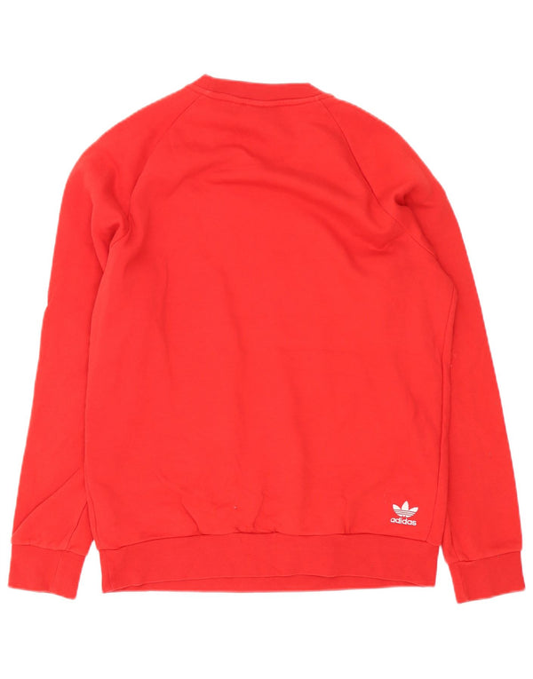 Adidas grafisk sweatshirt til mænd, lille rød bomuld