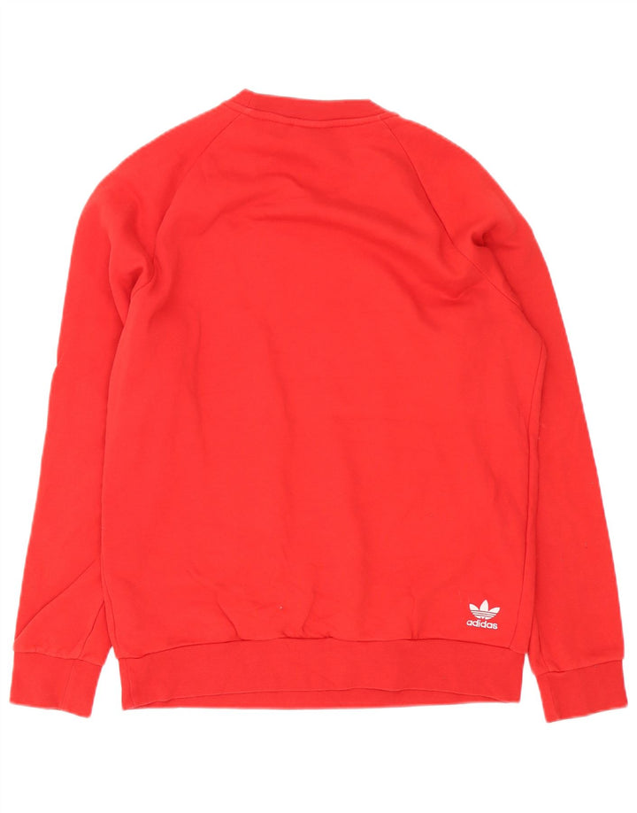 Adidas grafisk sweatshirt til mænd, lille rød bomuld