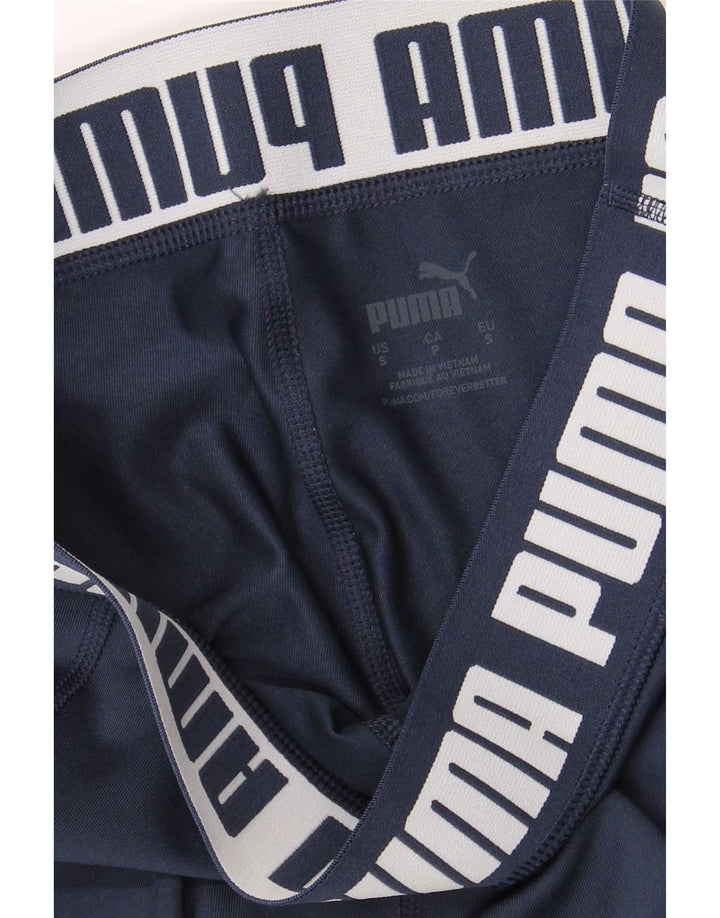 Puma Grafiske Leggings til kvinder UK 10 Small Navy Blue