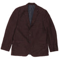 Marks & Spencer Herre 2-knaps blazerjakke UK 44 2XL Burgundy Wool
