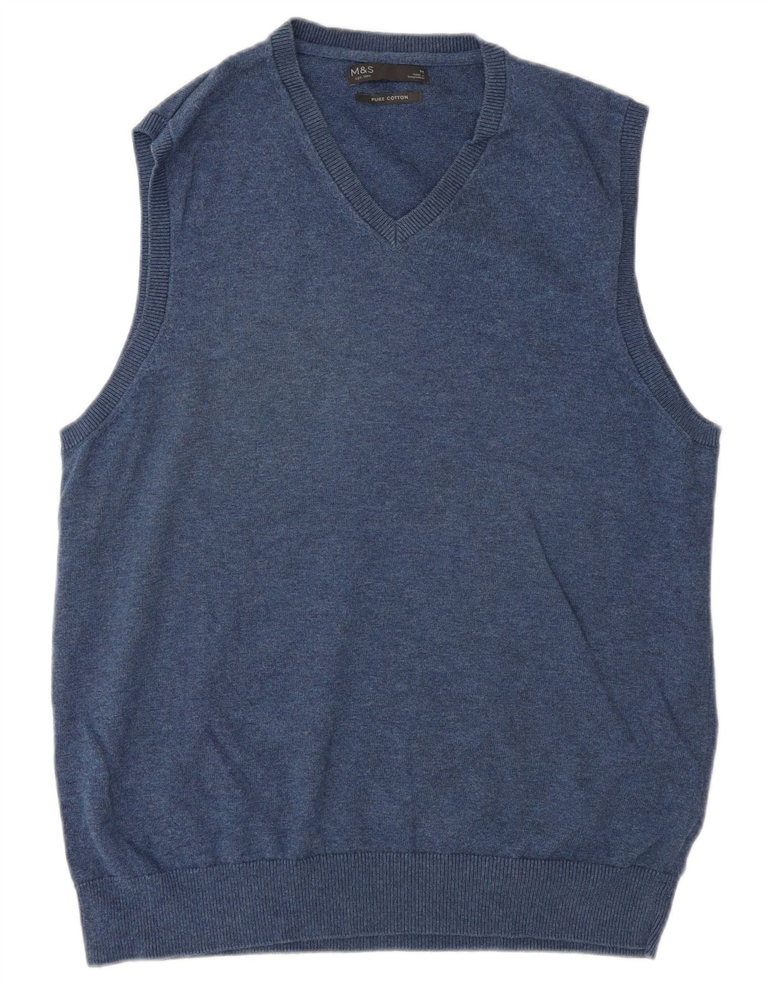 Marks & Spencer Herrevest Tank Top Medium Navyblå Bomuld