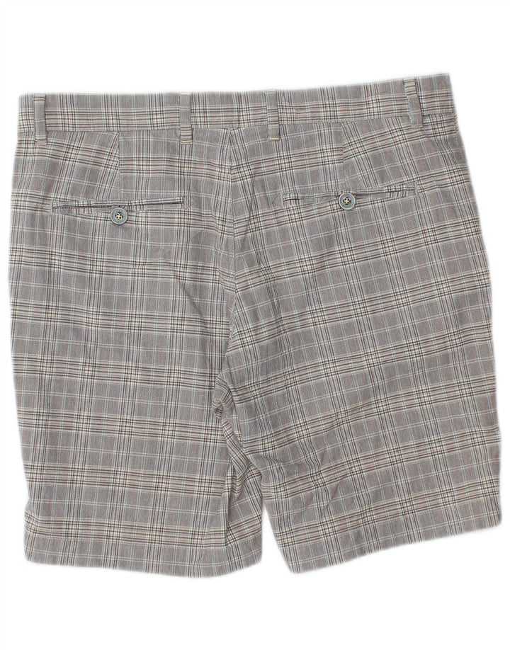 Ted Baker Chino Shorts til mænd W34 Large Grey Ternet Bomuld