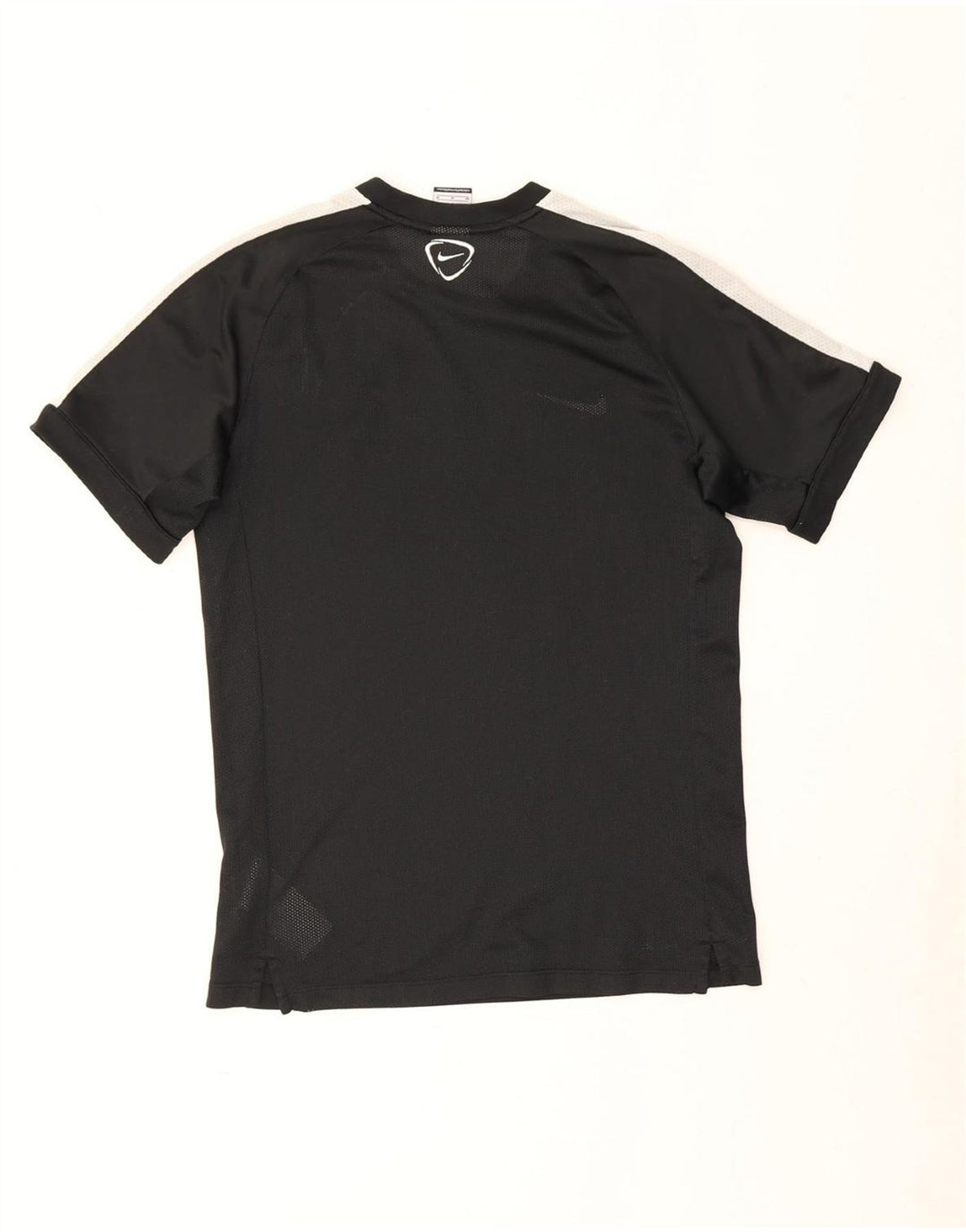 Nike Herre Dri Fit Grafisk T-shirt Top Medium Sort Colourblock Polyester