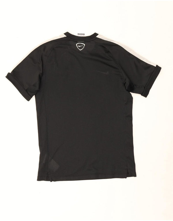 Nike Herre Dri Fit Grafisk T-shirt Top Medium Sort Colourblock Polyester
