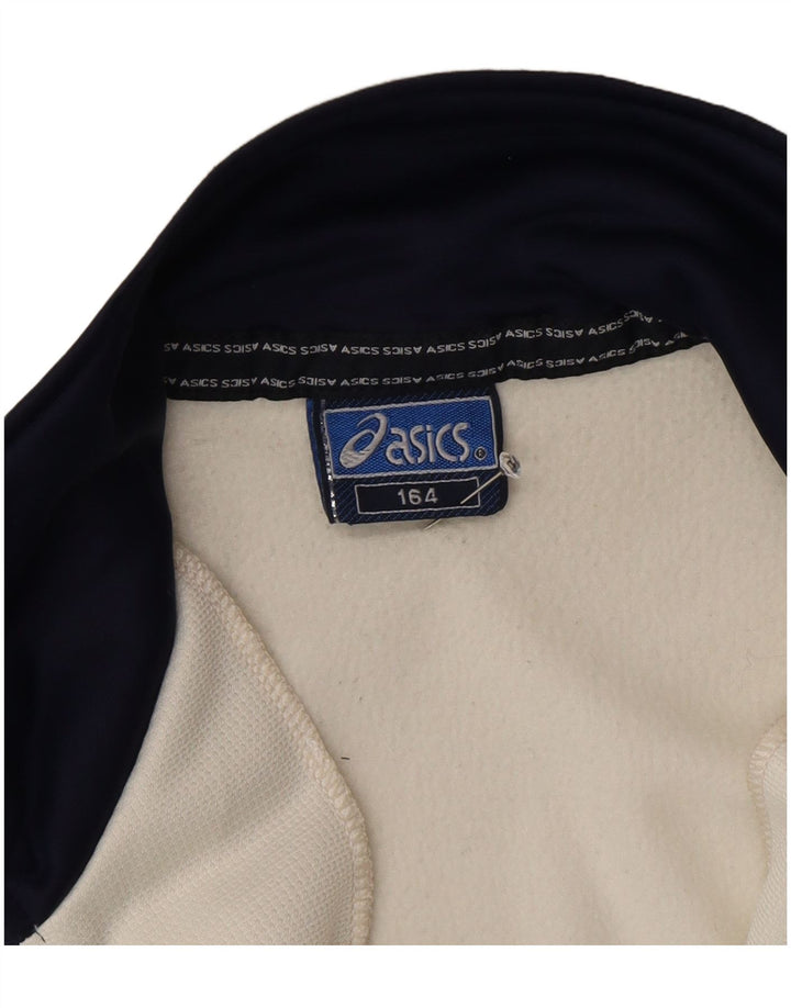 Asics Boys Tracksuit Topjakke 13-14 år Hvid Colourblock