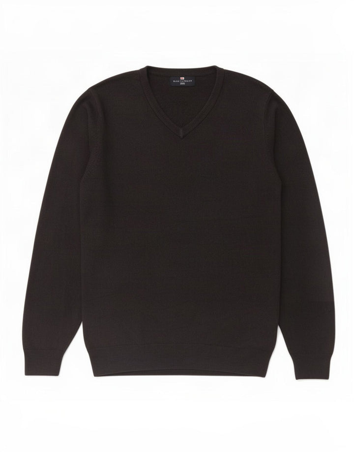 Marks & Spencer Herre V-hals sweater Medium Grå Akryl