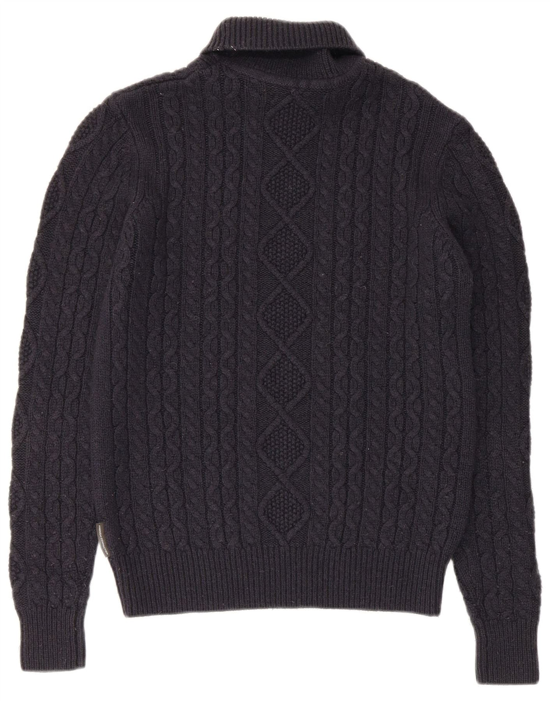 French Connection Dame Roll Neck Jumper Sweater UK 10 Small Navy Blue