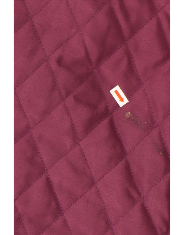 JACK MURPHY Quiltet jakke til kvinder UK 10 Lille lilla polyester
