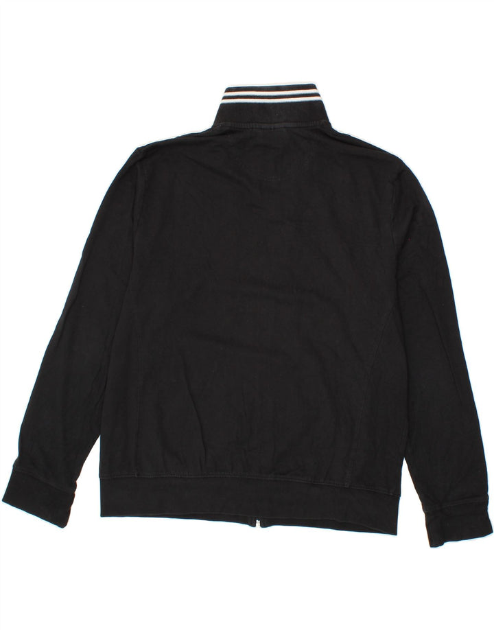 ELLESSE Womens Tracksuit Top Jacket UK 16 Large Black Cotton Vintage Ellesse and Second-Hand Ellesse from Messina Hembry 