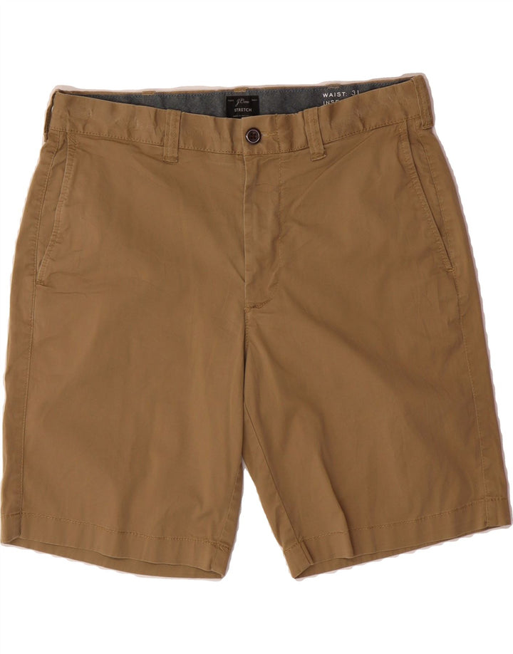 J. CREW Mens Stretch Chino Shorts W31 Medium Beige Cotton Vintage J. Crew and Second-Hand J. Crew from Messina Hembry 
