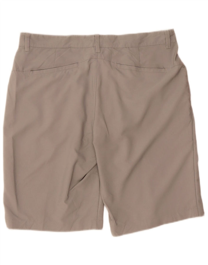 ADIDAS Mens Chino Shorts W34 Large Grey Polyester