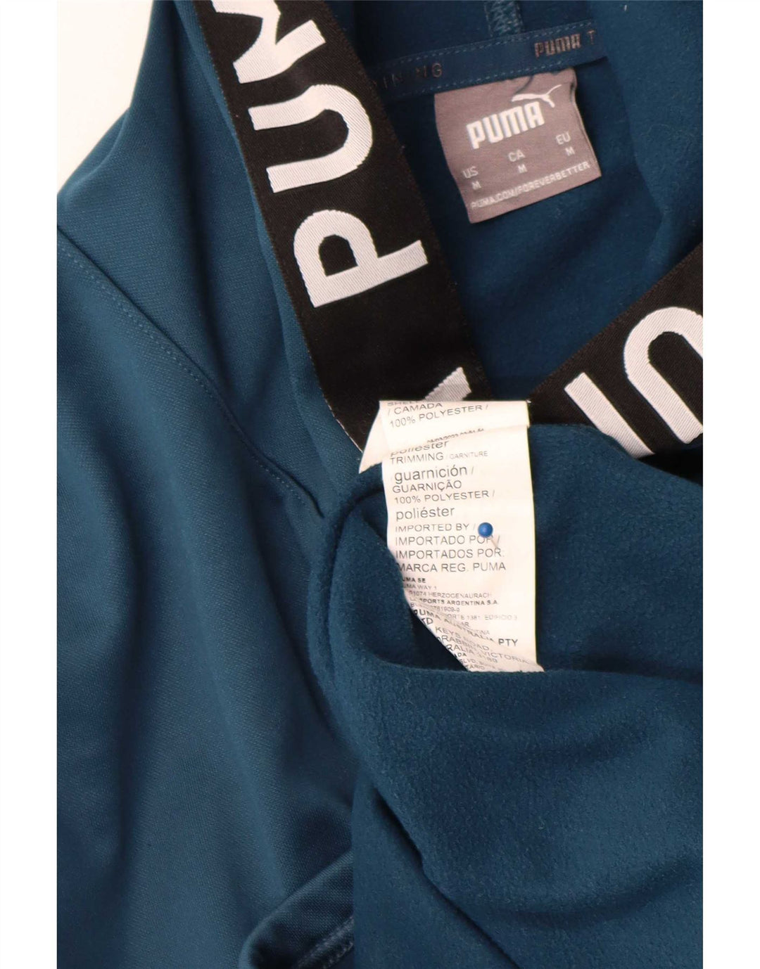 Puma Herre grafisk hættetrøje Jumper Medium Marineblå Colourblock Polyester