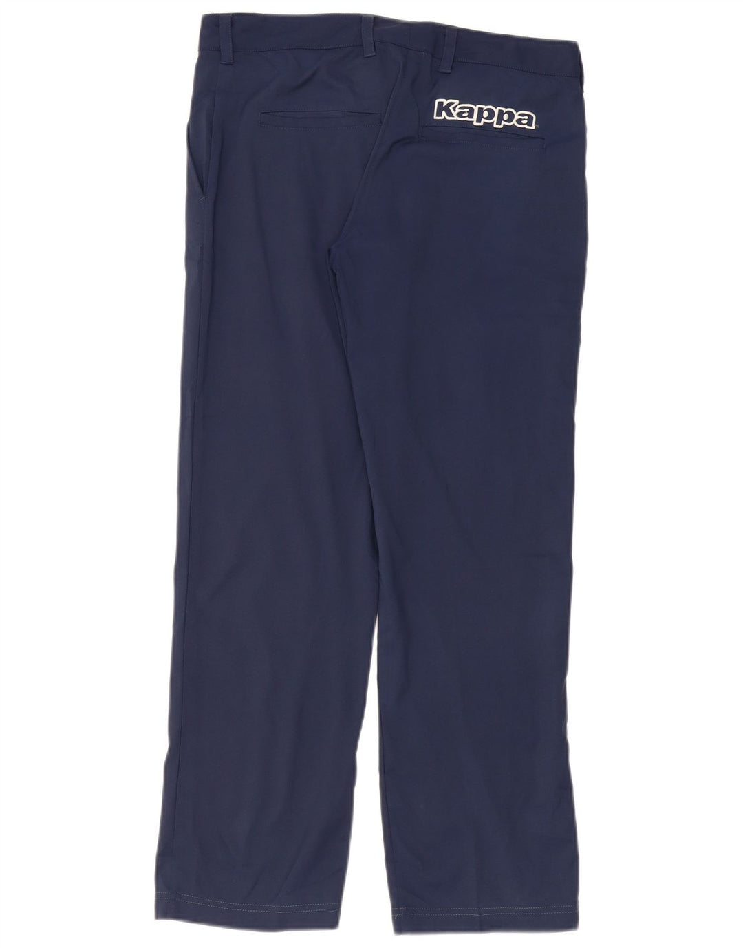Kappa Graphic Straight Chino Bukser W34 L29 Marineblå polyester