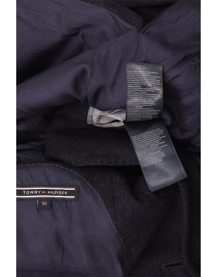Tommy Hilfiger Herre 2-knaps blazerjakke IT 50 Stor marineblå uld
