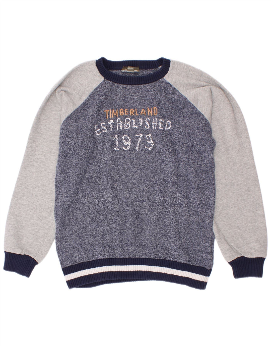 Timberland drenge sweater med rund hals 9-10 år blå farveblok