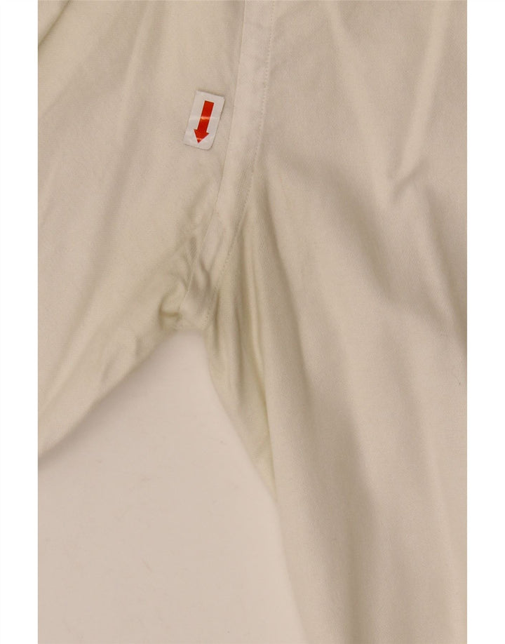 RALPH LAUREN Womens Shirt US 6 Medium White Cotton