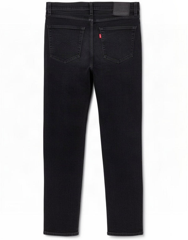 Levi's Mens 502 Tapered Jeans W34 L32 Black Cotton