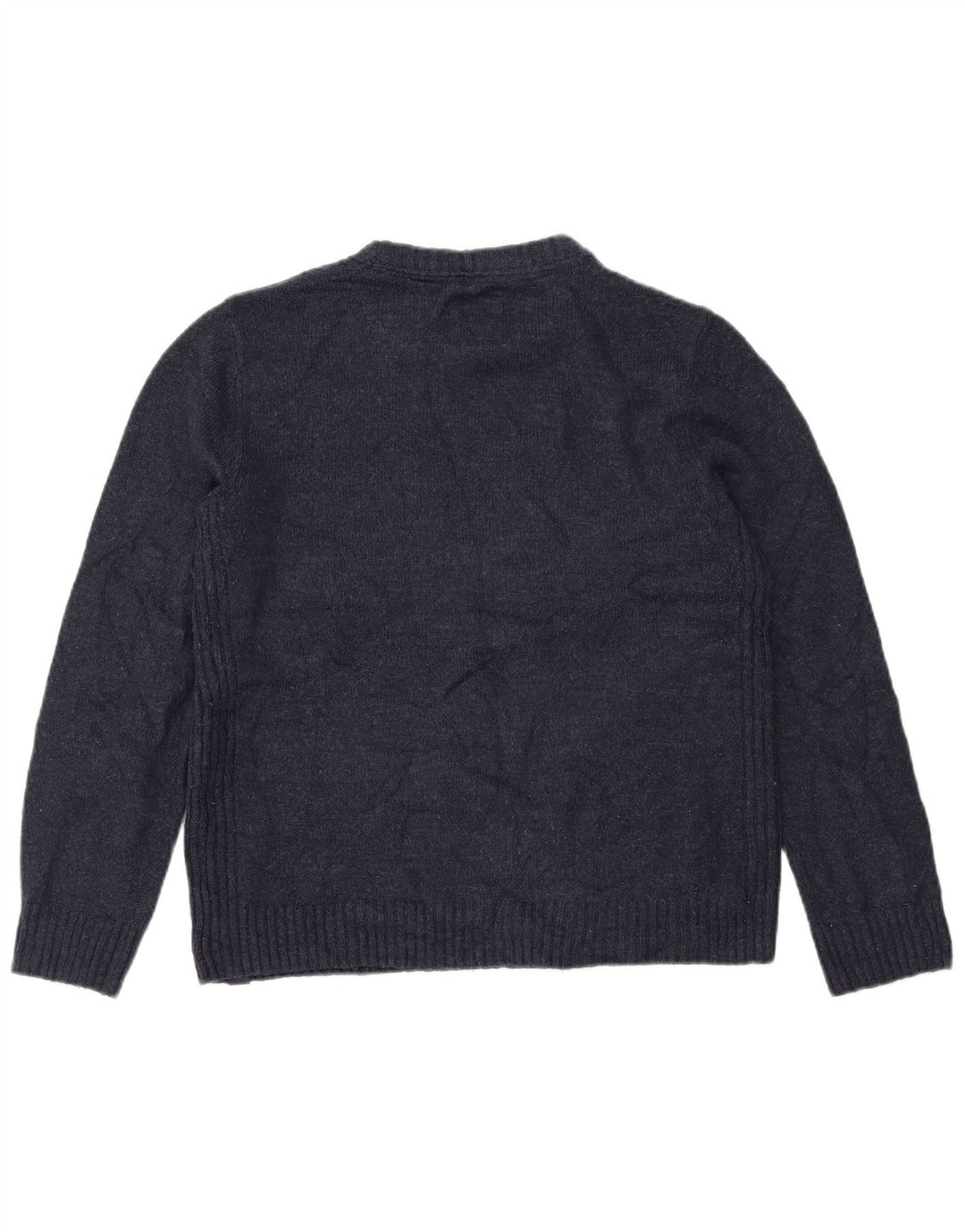 FAT FACE Dame Oversized Crew Neck Jumper Sweater UK 10 Small Navy Blue