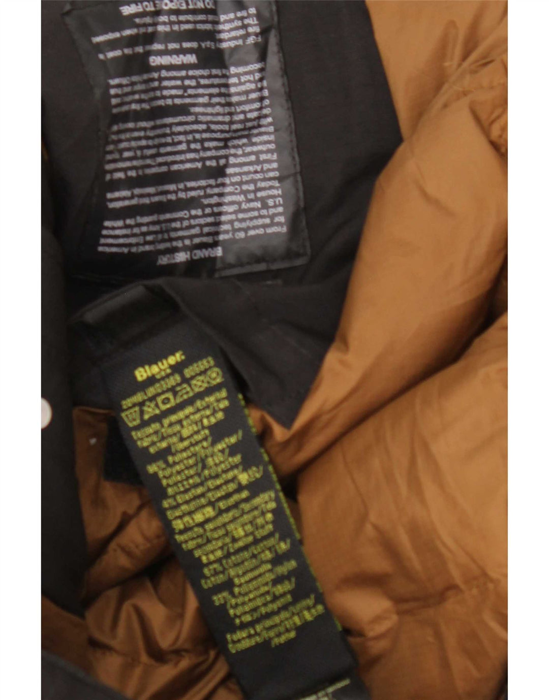 Blauer Herre Hooded Polstret Frakke UK 44 2XL Sort Polyester