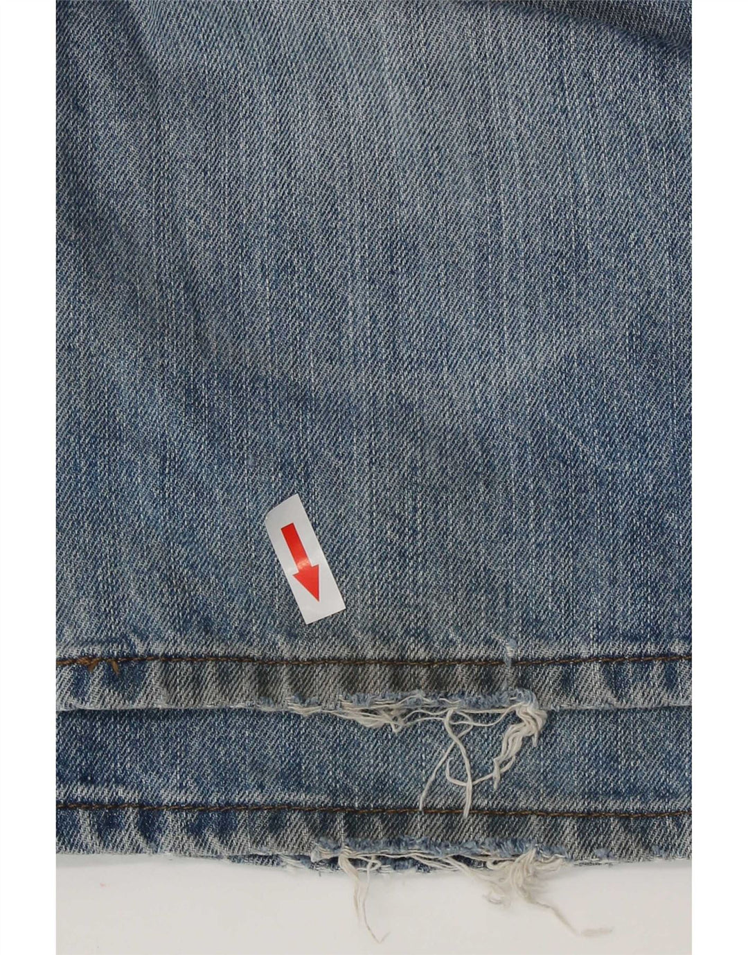 Marks & Spencer Herre Distressed Regular Straight Jeans W36 L31 Blue Cotton