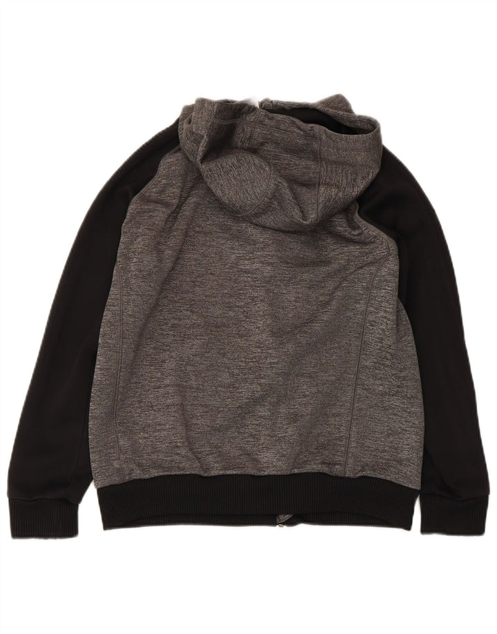 Adidas hættetrøje med lynlås til drenge 12-13 år Grå Colourblock Polyester