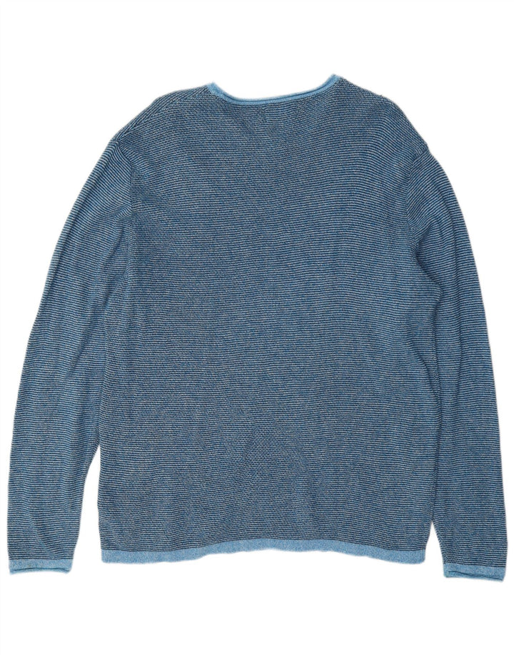 Jack & Jones herre sweater med rund hals XL blå bomuld