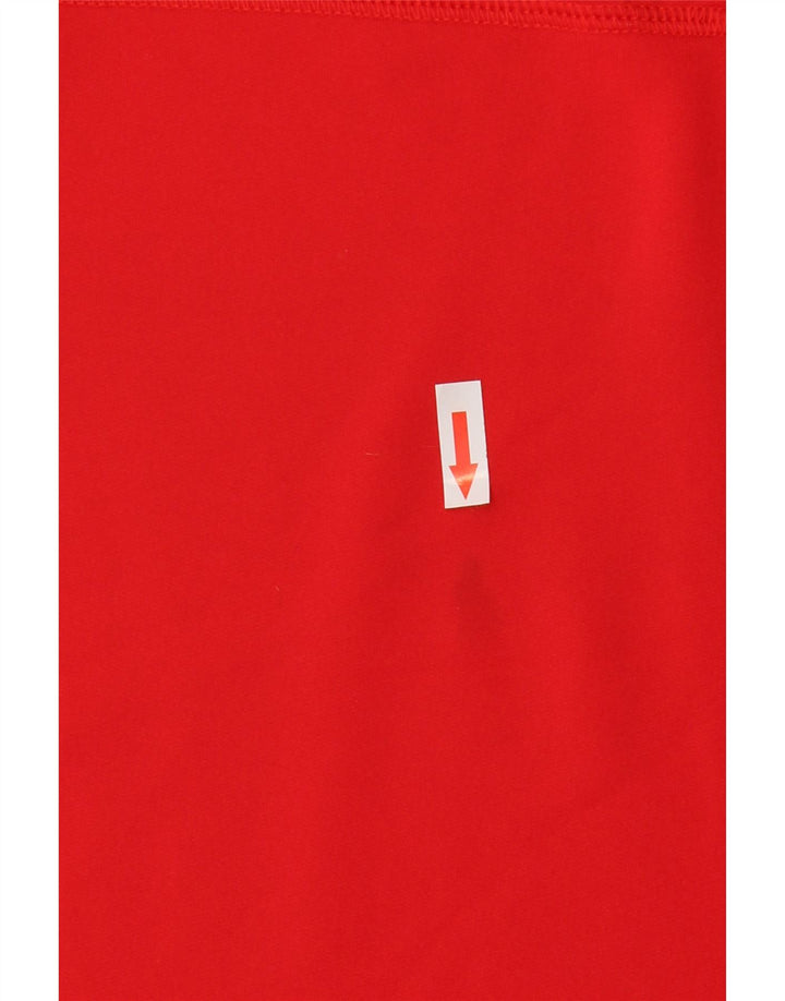 Izod Herre Zip Neck Pullover Træningsdragt Top Medium Rød Polyester