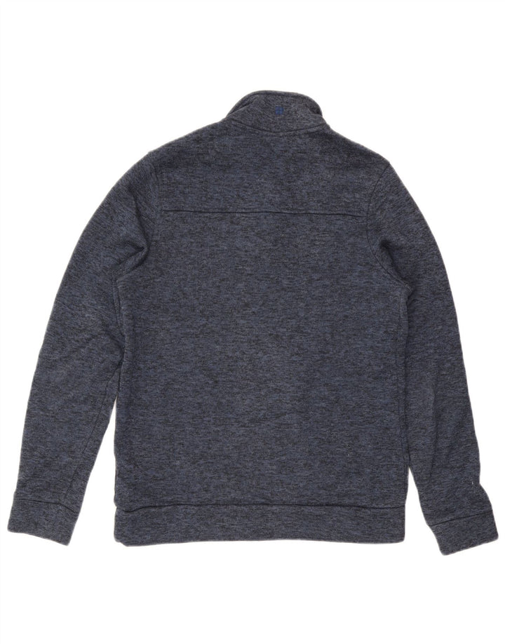 Mountain Warehouse Herre Zip Neck Sweatshirt Jumper Small Navy Blue Flecked