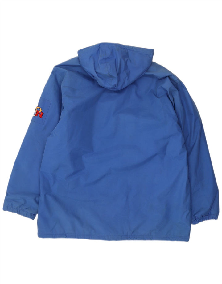 Reebok Herre Hooded Loose Fit Windbreaker Jacket UK 38 Medium Blue Polyamide