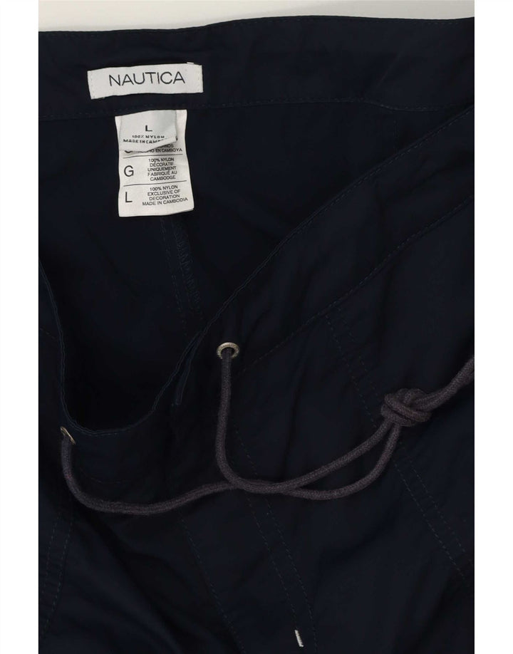 Nautica Badeshorts til mænd store marineblå nylon