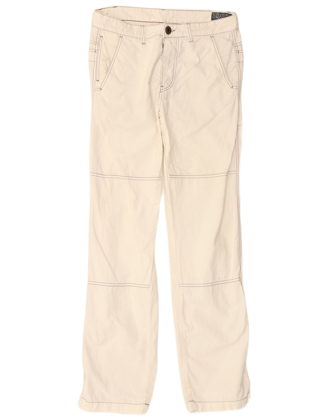 VINTAGE Straight Regular Fit bukser til mænd W34 L32 Off White