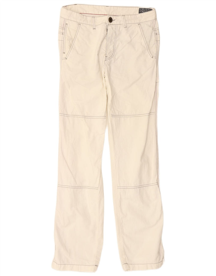 VINTAGE Straight Regular Fit bukser til mænd W34 L32 Off White