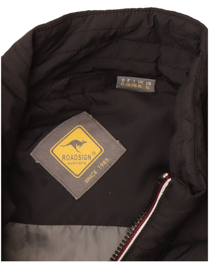 Vejskilt Herre Polstret Gilet UK 42 XL Sort Polyester