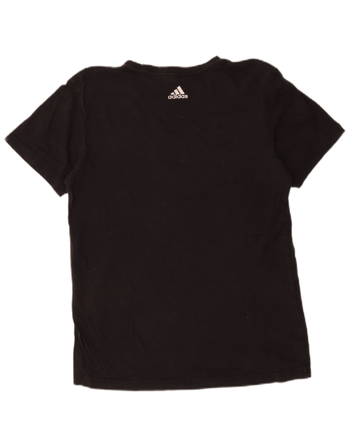 Adidas Herre grafisk T-shirt Top Medium Sort