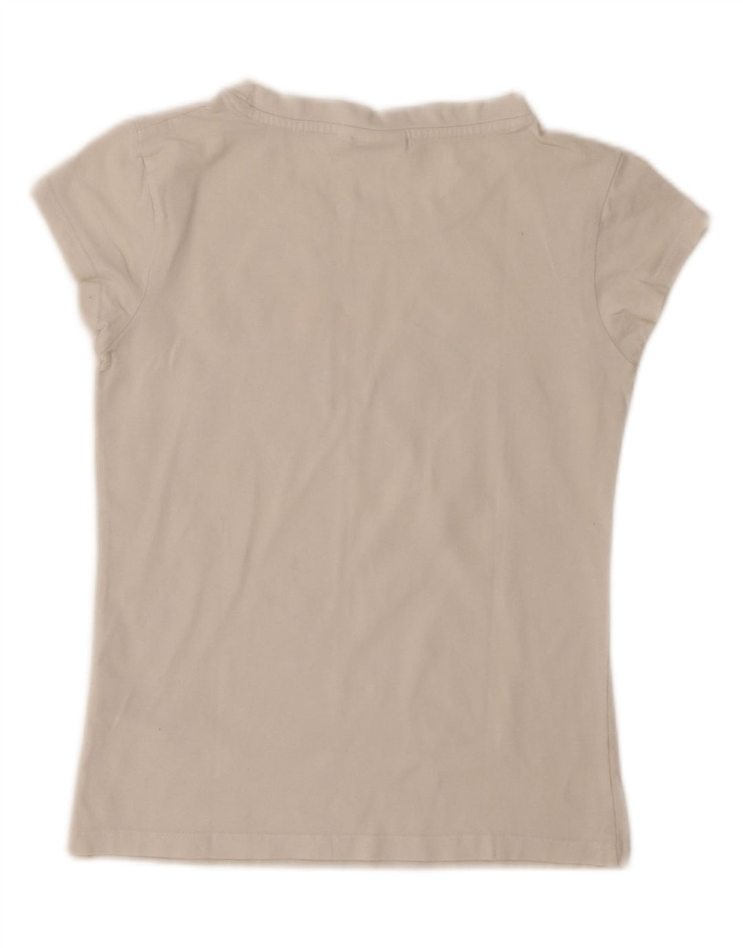 Ellesse Dame Grafisk T-Shirt Top UK 10 Lille Hvid Bomuld