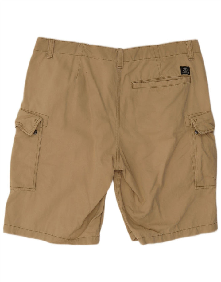 Timberland Herre Cargo Shorts W38 XL Beige Bomuld