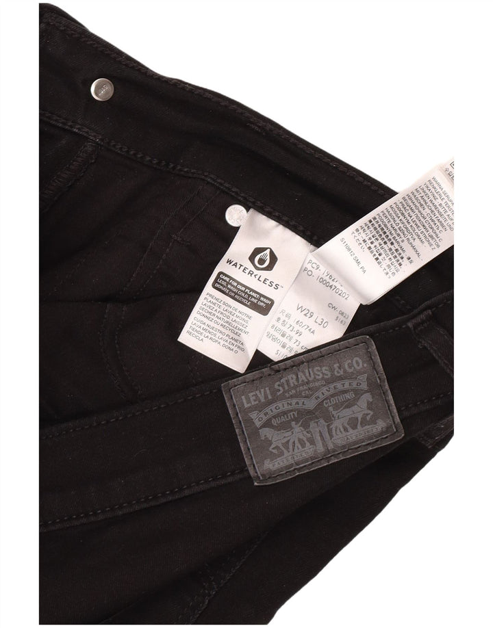 Levi's Womens 312 Shaping Slim Jeans W29 L30 Sort bomuld