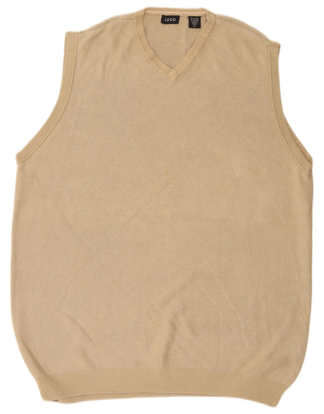 Izod Herrevest Tank Top XL Beige Bomuld