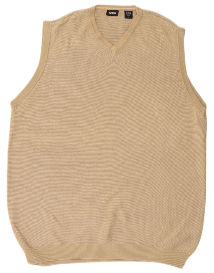 Izod Herrevest Tank Top XL Beige Bomuld