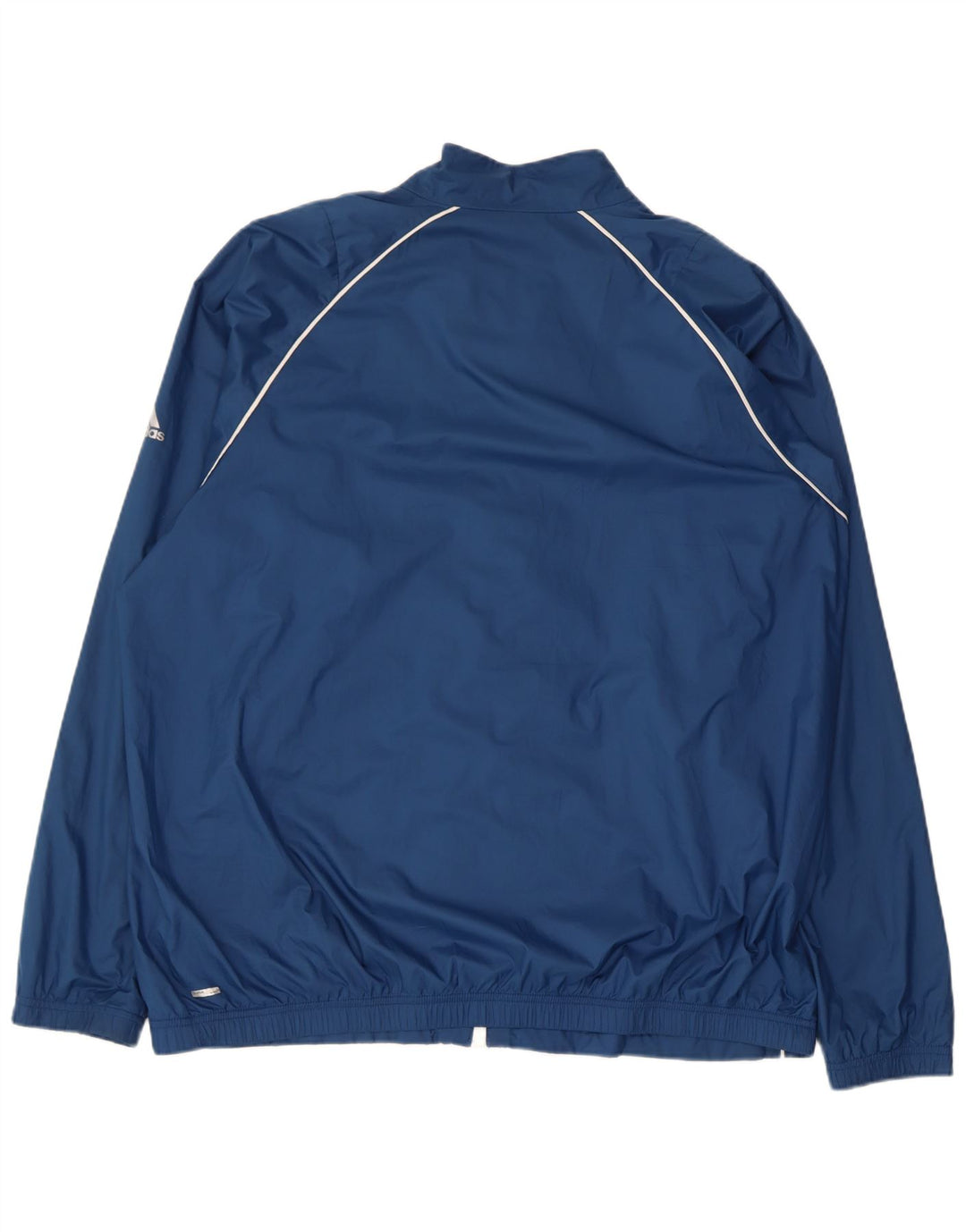 ADIDAS Mens Big & Tall Tracksuit Top Jacket 2XL Blue Polyester