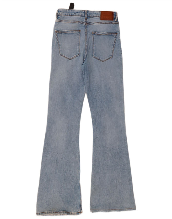 Zara Dame Flared Jeans EU 38 Small W28 L33 Blå Bomuld