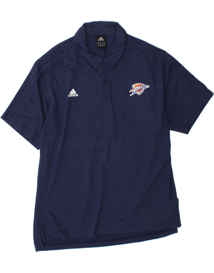 ADIDAS Mens Polo Shirt 2XL Navy Blue Cotton Vintage Adidas and Second-Hand Adidas from Messina Hembry 